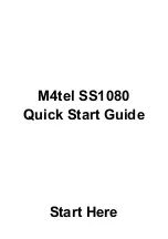 M4TEL SS1080 Quick Start Manual предпросмотр