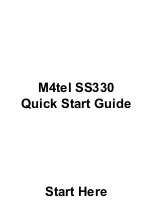 M4TEL SS330 Quick Start Manual preview