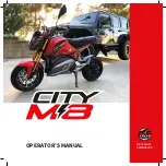 M8-TECH CITY M8 Operator'S Manual preview