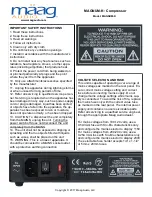 Preview for 2 page of Maag Audio MAGNUM-K User Manual