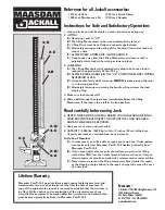 Maasdam Jackall 1313 Instructions предпросмотр