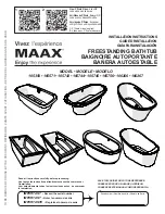 Preview for 1 page of MAAX 105359 Installation Instructions Manual