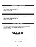 Предварительный просмотр 16 страницы MAAX 106630 Quick Start Manual