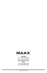 Preview for 20 page of MAAX 124901 Owner'S Manual