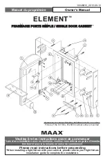 Preview for 1 page of MAAX 124903 Owner'S Manual