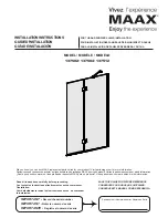 MAAX 137502 Installation Instructions Manual preview