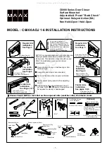 MAAX C6000 Series Installation Instructions Manual предпросмотр