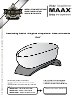 Preview for 1 page of MAAX Viaggi Installation Instructions Manual