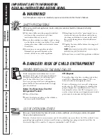 Preview for 2 page of mabe GWS04 and Owner'S Manual And Installation Manual