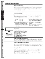 Preview for 4 page of mabe GWS04 and Owner'S Manual And Installation Manual