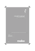 Preview for 1 page of mabe LMD3123PBCS0 Owner'S Manual