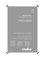 Предварительный просмотр 1 страницы mabe MMT09CDBSCCJ8 Owner'S Manual