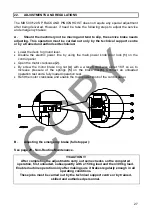 Предварительный просмотр 27 страницы Maber MB500/120-SP Instruction And Maintenance Manual