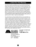 Preview for 2 page of MABIS 18-102-000 Instruction Manual