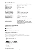 Preview for 8 page of MABIS CompXP 40-136-000 Manual Book