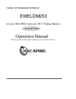 Mac Afric EWELDM253 Operation Manual preview