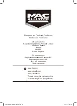 Предварительный просмотр 24 страницы Mac allister MPWP100D-3 Instruction Manual