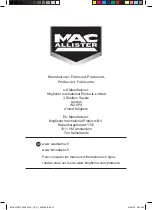 Preview for 82 page of Mac allister MPWP2200 Original Instructions Manual