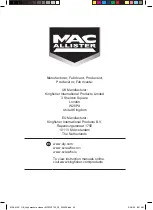 Preview for 40 page of Mac allister MPWP2700 Original Instructions Manual