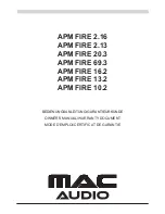 MAC Audio APM FIRE 10.2 Owner'S Manual preview