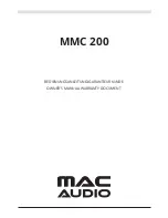 MAC Audio MMC 200 Owner'S Manual/Warranty Document preview