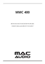 MAC Audio MMC 400 Owner'S Manual/Warranty Document preview