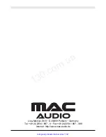 Предварительный просмотр 13 страницы MAC Audio MPX Tube 112 Owner'S Manual/Warranty Document