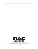 Предварительный просмотр 20 страницы MAC Audio StarX 2.16 Owner'S Manual