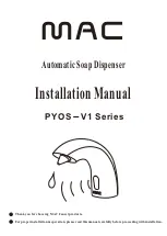 Mac Faucets PYOS-1105 Installation Manual preview