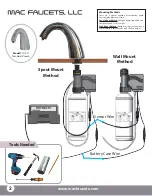 Preview for 2 page of Mac Faucets PYOS Series Installation Manual