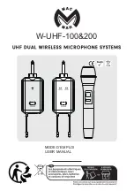 Mac Mah W-UHF-100 User Manual preview