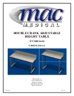 Mac Medical T0082-6624 User Manual предпросмотр