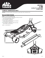 Preview for 5 page of MAC TOOLS JSA300AJ Owner'S Manual