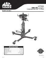 MAC TOOLS JSTT1000 Owner'S Manual preview