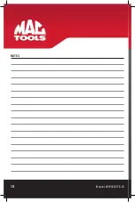 Preview for 10 page of MAC TOOLS MTPROA Operation And Maintenance Manual