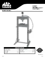 MAC TOOLS SHP20T Owner'S Manual preview