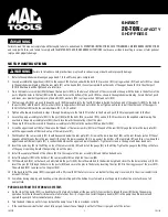 Preview for 3 page of MAC TOOLS SHP20T Owner'S Manual