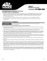 Preview for 12 page of MAC TOOLS SHP20T Owner'S Manual