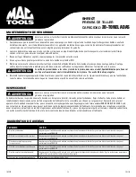 Preview for 13 page of MAC TOOLS SHP20T Owner'S Manual