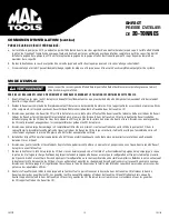 Preview for 18 page of MAC TOOLS SHP20T Owner'S Manual