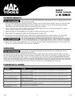 Preview for 19 page of MAC TOOLS SHP20T Owner'S Manual