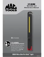 Предварительный просмотр 1 страницы MAC TOOLS STL500M Operation And Maintenance Manual