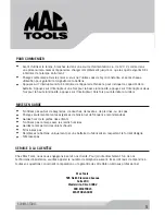 Предварительный просмотр 10 страницы MAC TOOLS STL500M Operation And Maintenance Manual