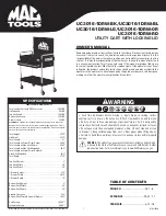 MAC TOOLS UC3016-1DRW-BK Owner'S Manual preview