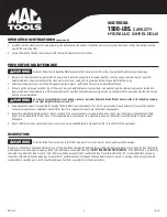 Preview for 4 page of MAC TOOLS WD1500A Owner'S Manual