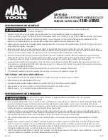 Preview for 9 page of MAC TOOLS WD1500A Owner'S Manual