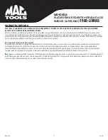 Preview for 11 page of MAC TOOLS WD1500A Owner'S Manual