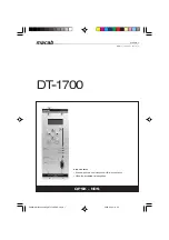 Macab DT-1700 Manual preview