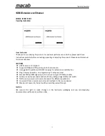 Preview for 1 page of Macab IP-1000 TX Operating Instructions Manual