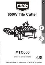 MacAllister MTC650 Manual preview